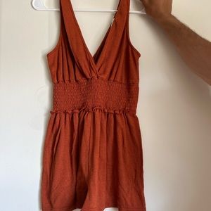 Rust Urban Outfitters Romper